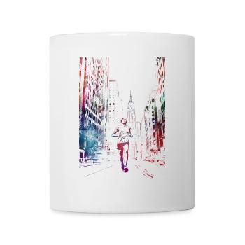 Marathon runner sport art #runner #sport - Mug - white - Front