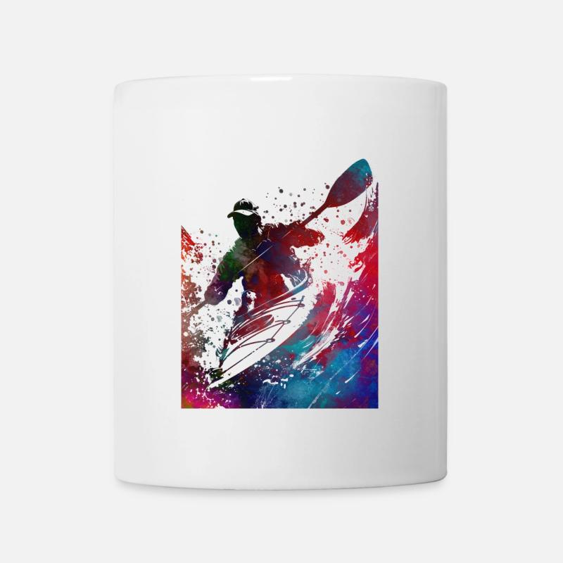 Art sportif du kayak#kayak - Mug blanc - blanc