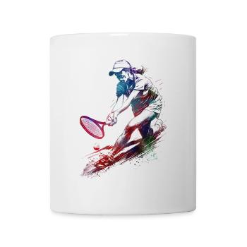 Joueur de tennis sport art #tennis #sport - Mug blanc - blanc - Devant