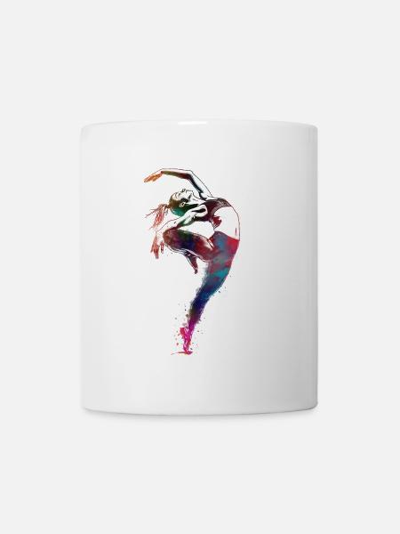 Gymnastique art sportif #gymnastics #sport - Mug blanc - blanc