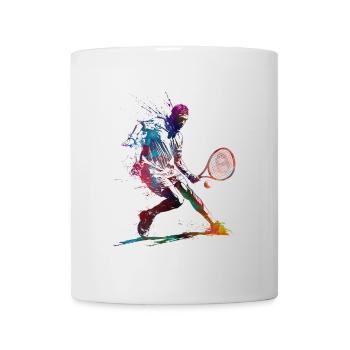 Tennis sport art - Mug - white - Front