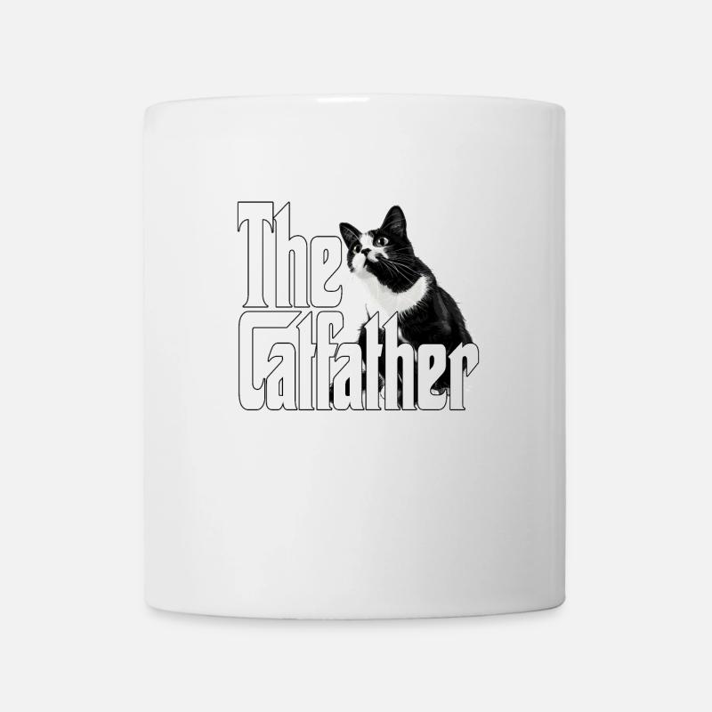 Cat Dad The Catfather Crazy Cat Father Kitty Daddy - Tasse - Weiß