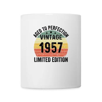 Vieilli à la perfection Vintage 1957 Edition Limitée - Mug blanc - blanc - Devant