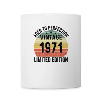Aged To Perfection Vintage 1971 Limited Edition - Tasse - Weiß - Vorne
