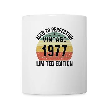 Vieilli à la perfection Vintage 1977 Edition Limitée - Mug blanc - blanc - Devant