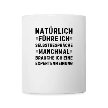 Of course, I talk to myself - Mug - white - Front