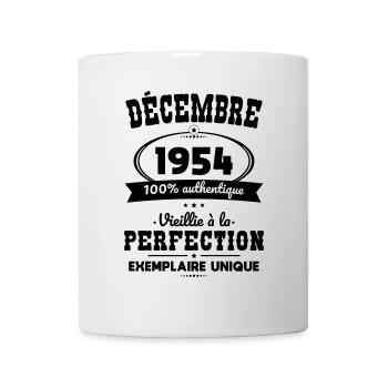 70. Jahrestag - Dezember 1954 Perfektion - Tasse - Weiß - Vorne
