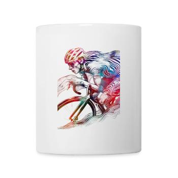 Radfahren Radsport Kunst #cycling - Tasse - Weiß - Vorne