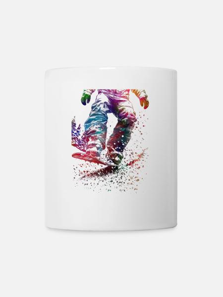 Snowboard Sport Kunst #snowboard - Tasse - Weiß