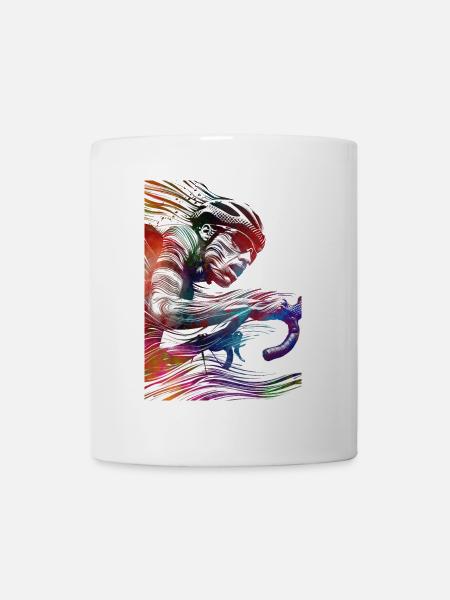 Radfahren Radsport Kunst #cycling - Tasse - Weiß