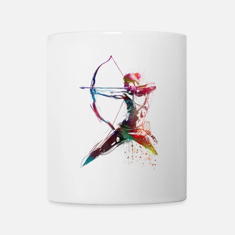 Bogenschießen Sport Kunst #archery - Tasse - Weiß