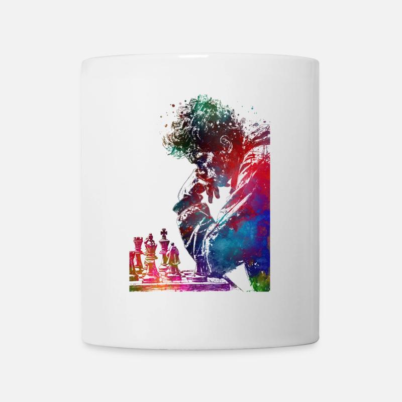 Echecs sport art #chess #sport - Mug blanc - blanc