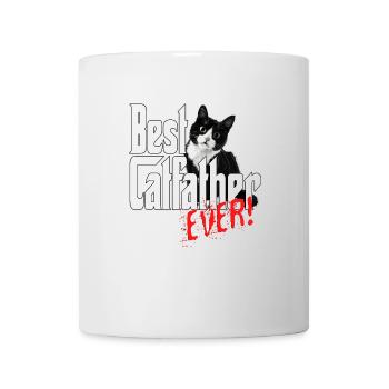 Chat Papa Meilleur Catfather Jamais Fou Chat Père Kitty - Mug blanc - blanc - Devant
