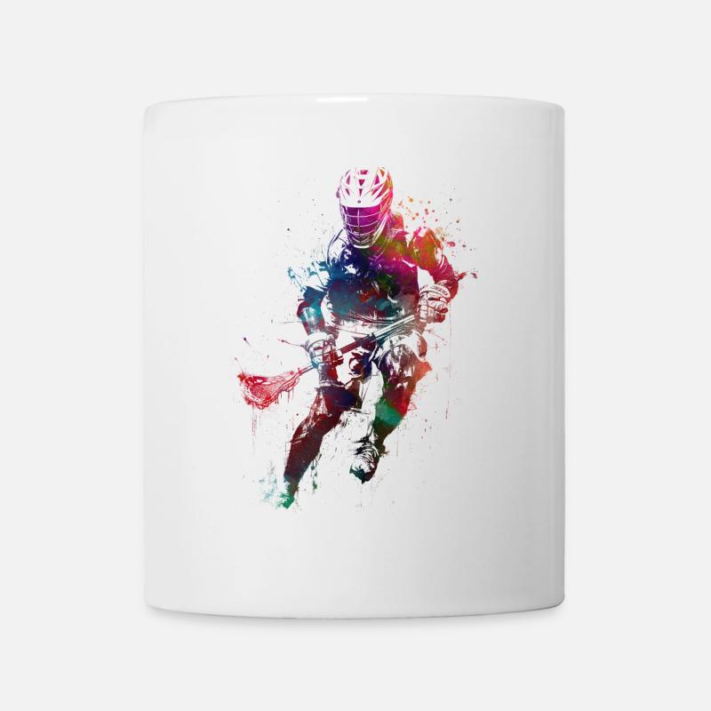 L’art du sport de crosse #lacrosse #sport - Mug blanc - blanc