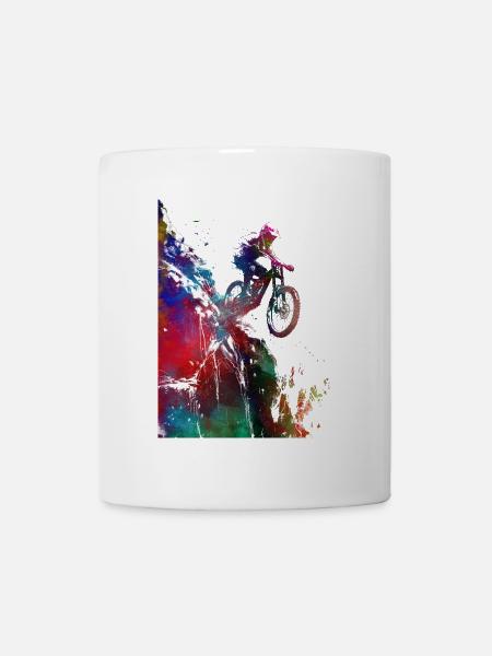 BMX rider sport art #sport #bike - Mug blanc - blanc