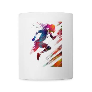 Runner sport art #runner #sport #jogging - Mug - white - Front
