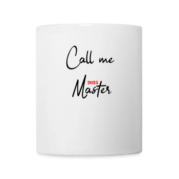 Master 2025 Masterabschluss Sponsion Graduation - Tasse - Weiß - Vorne
