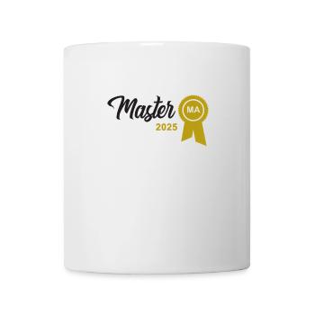 Master 2025 Masterabschluss Sponsion Graduation - Tasse - Weiß - Vorne