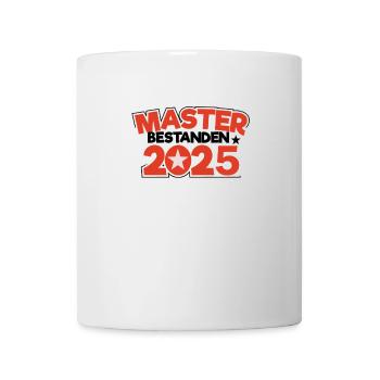Master 2025 Masterabschluss Sponsion Graduation - Tasse - Weiß - Vorne
