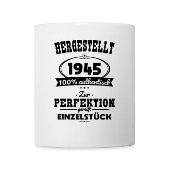 80th Birthday - Made in 1945 - One of a Kind - Mug - white - Front