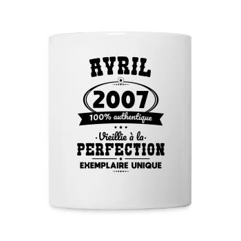 18th Birthday - April 2007 Perfection - Mug - white - Front