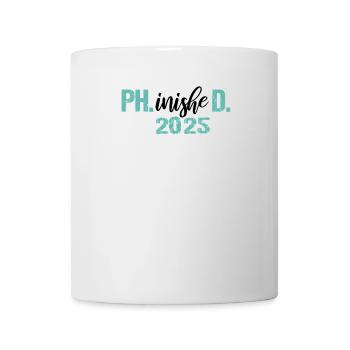Docteur 2025 Diplôme Philistin Dissertation PhD - Mug blanc - blanc - Devant