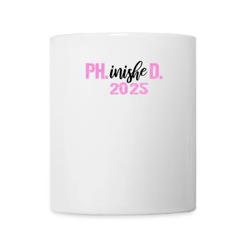 Docteur 2025 Diplôme Philistin Dissertation PhD - Mug blanc - blanc - Devant