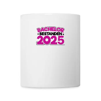 Bachelor 2025 Abschluss Promotion Sponsion - Tasse - Weiß - Vorne