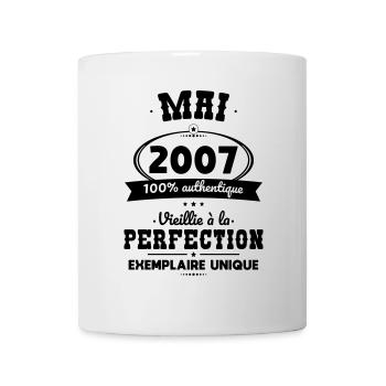 18th Birthday - May 2007 Perfection - Mug - white - Front