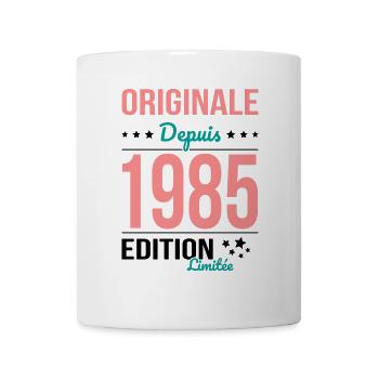 40-jähriges Jubiläum - Original seit 1985 - Tasse - Weiß - Vorne