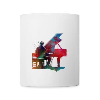 Pianiste art musical - Mug blanc - blanc - Devant