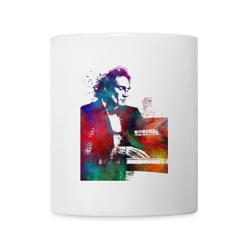 Pianiste art musical - Mug blanc - blanc - Devant