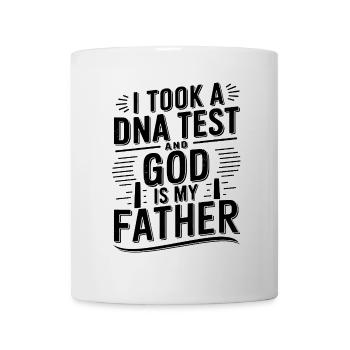 Test ADN fait, Dieu est mon père ! Chrétien - Mug blanc - blanc - Devant