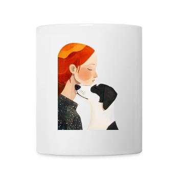 Je t’aime chien - Mug blanc - blanc - Devant