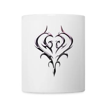 Tribal Heart Tattoo for Emo and Goth - Mug - white - Front