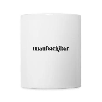 unaufsteigbar - Tasse - Weiß - Vorne