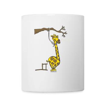 FUN - Giraffe Hangman Fuck Geschenk - Bestseller - Tasse - Weiß - Vorne