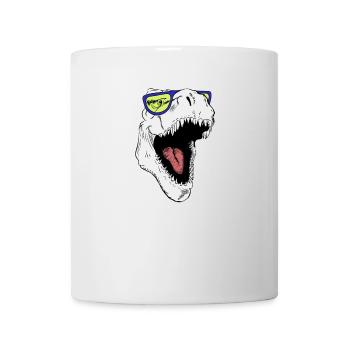Tyranosaurus Rex avec des lunettes de soleil - Mug blanc - blanc - Devant