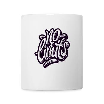 NO LIMITS Print - Tasse - Weiß - Vorne