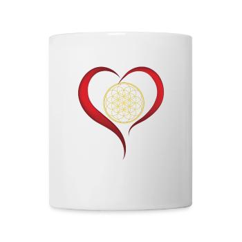Blume des Lebens spirituell medititation chakra - Tasse - Weiß - Vorne