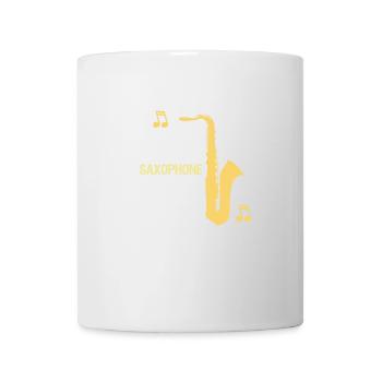 Saxofon Jazz Swing Klassik Musik Entpannung - Tasse - Weiß - Vorne