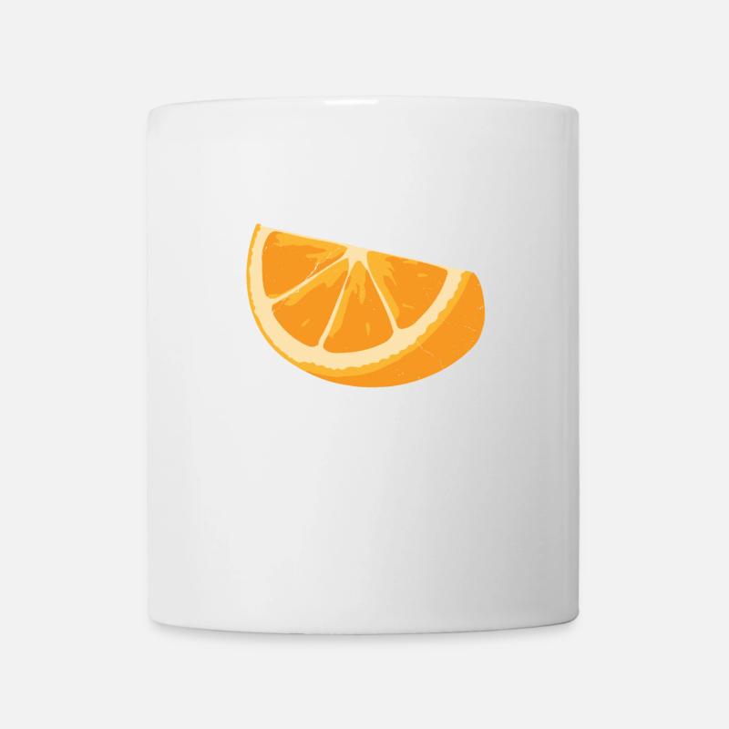 Tranche d'orange - Mug blanc - blanc
