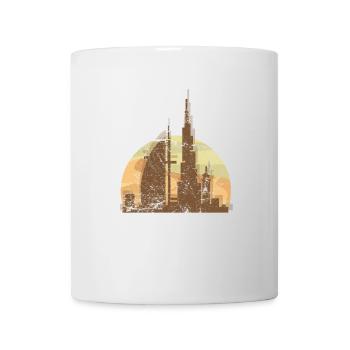 Dubai Tourismus Tower Stadt Zentrum Sonne Geschenk - Tasse - Weiß - Vorne