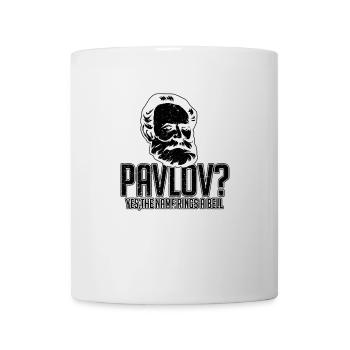 Cadeaux de jeu de mots bulle drôle chien Pavlov - Mug blanc - blanc - Devant