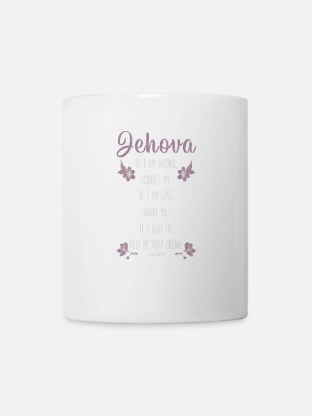 Témoin de Jéhovah Citation JHWH Un chrétien dit un cadeau - Mug blanc - blanc
