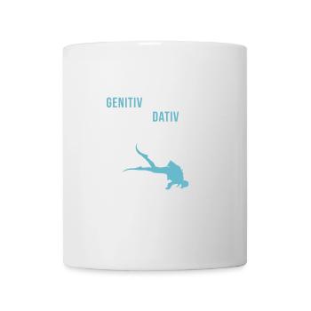 Taucher Lustig Tauchen Prüfung Abzeichen Geschenk - Tasse - Weiß - Vorne