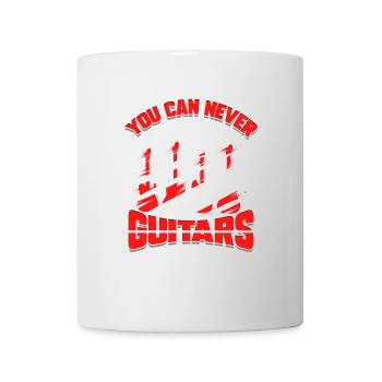 Guitarist electric guitar rock band musician saying joke - Mug - white - Front