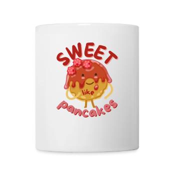 crêpe douce gauche - crêpe douce dicton - Mug blanc - blanc - Devant