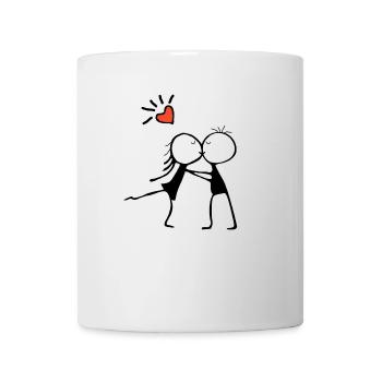 Embrace of Love: A Romantic Couple Design - Mug - white - Front
