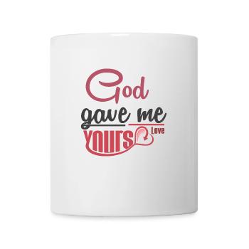 Dieu m’a donné ton amour - Mug blanc - blanc - Devant